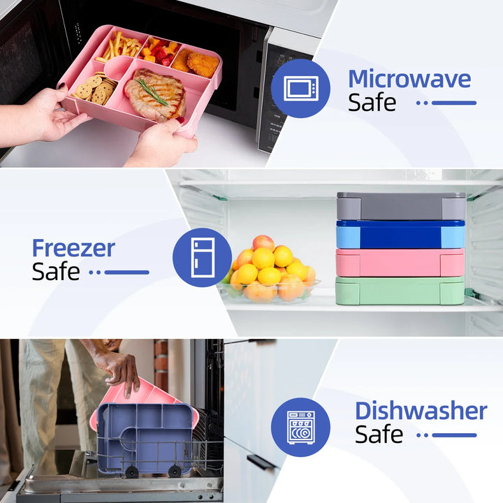 BentoMax | 1330ml Large Capacity Leak-Proof Bento Lunch Box – Microwave &amp; Portable Food Container