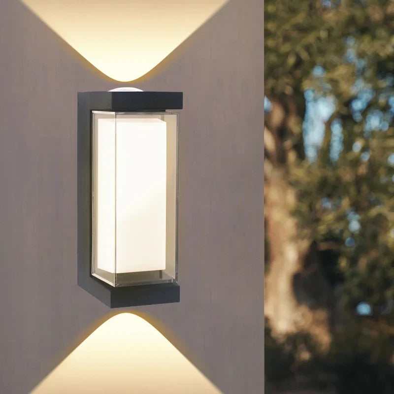 Modern LED Wall Light | Waterproof Up &amp; Down Outdoor Sconce