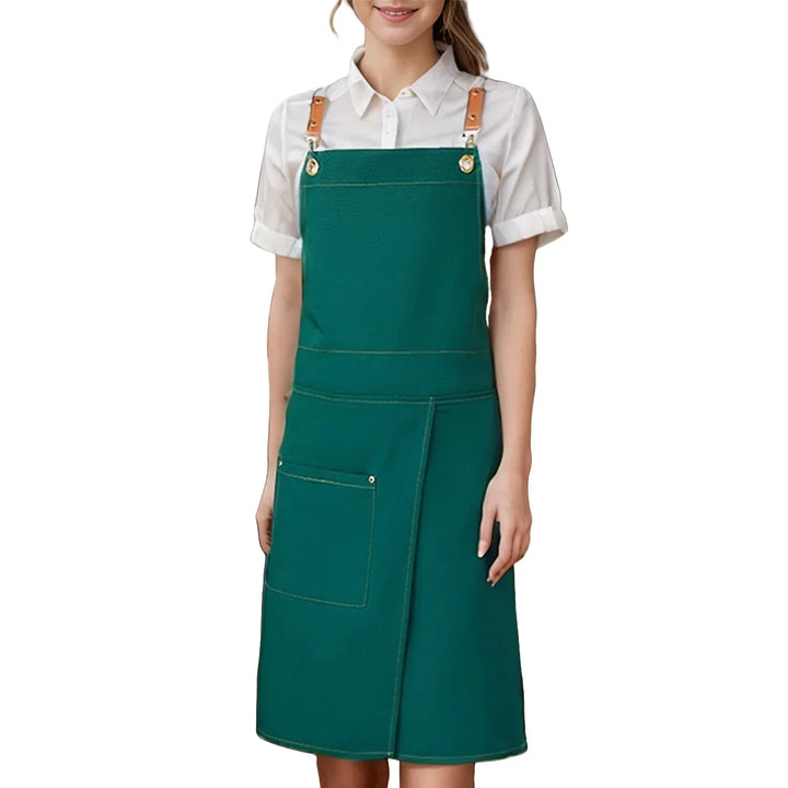 WorkEase | Waterproof Canvas Apron | Split Skirt Design with Pockets
