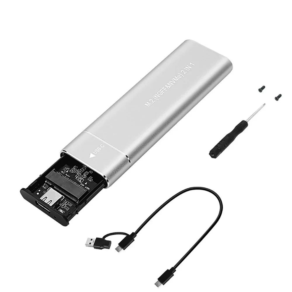 External Hard Drive Portable SSD M.2 USB 3.1 Enclosure Case