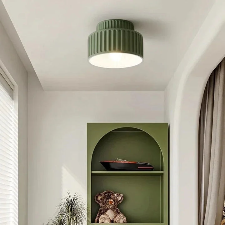Nordic Ripple Ceiling Light | Sculptural Form, Soft Illumination