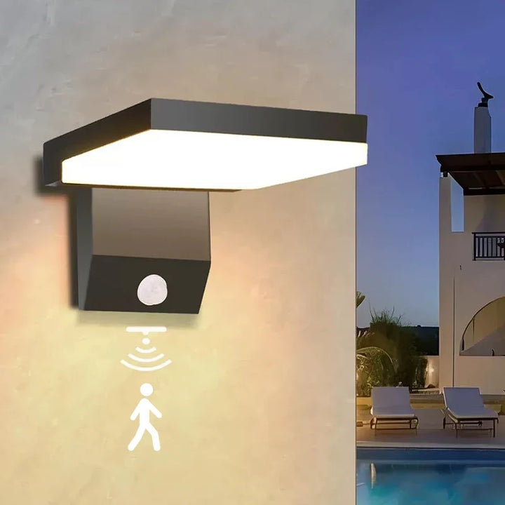 LumiFold Outdoor Wall Light | IP65 Waterproof &amp; Motion Sensor Option