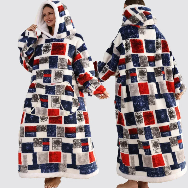 Blanket Hoodie Oversized Wearable Hooded Blanket Adult