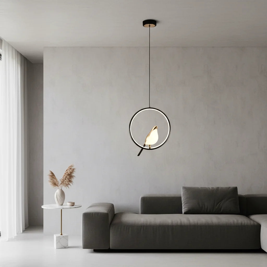Magpie Pendant Light | Nordic LED Bird Design