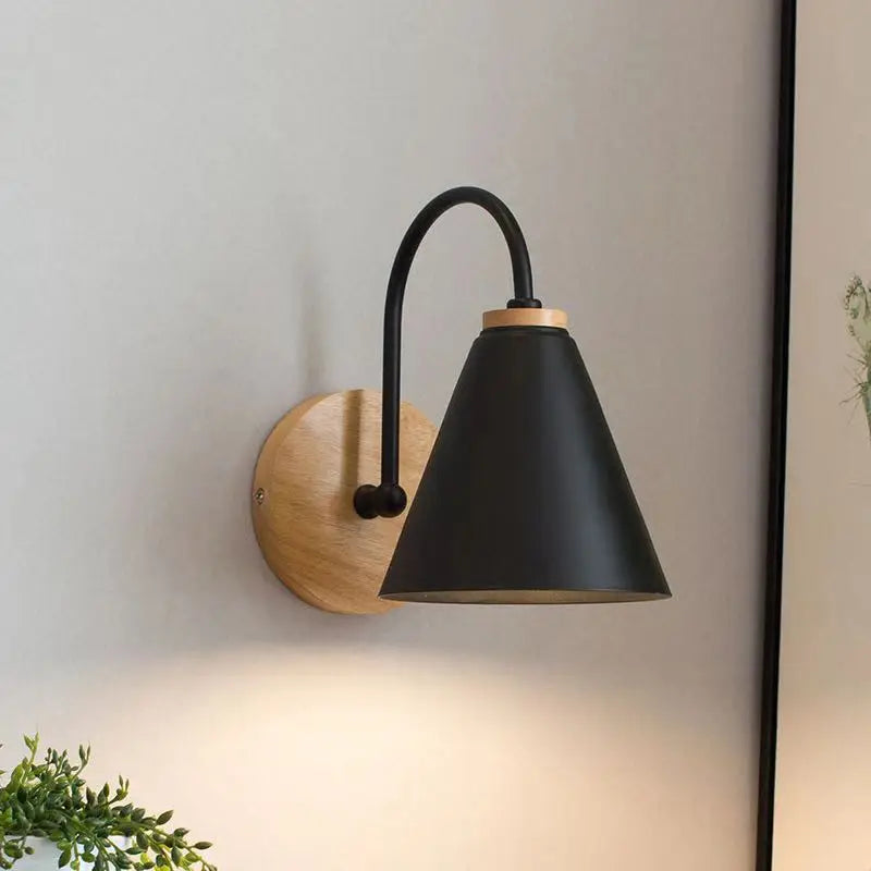 Nordic Beam | Scandinavian Wood &amp; Iron Wall Light