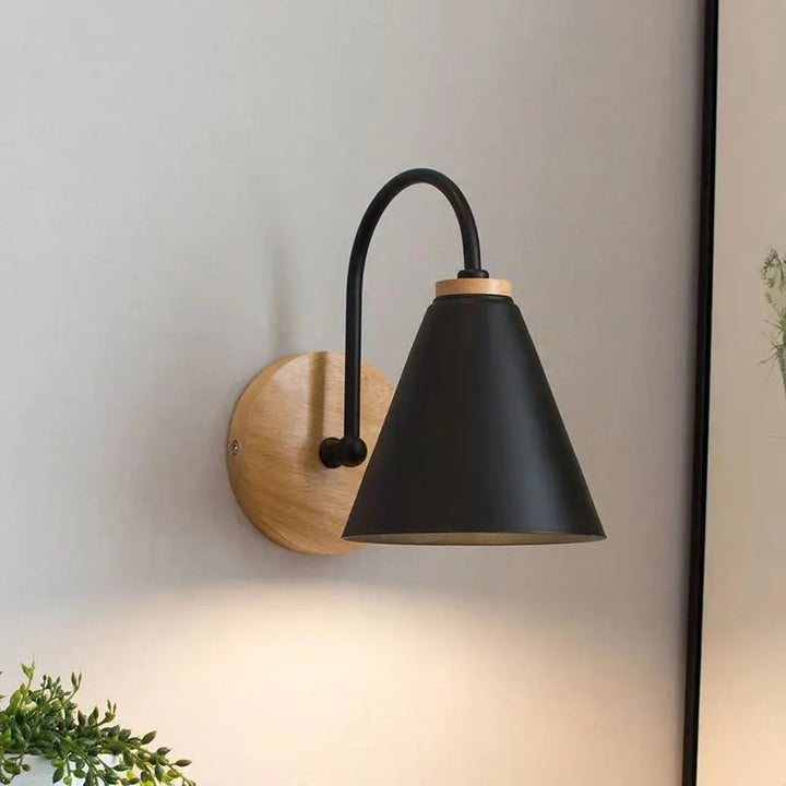 Nordic Beam | Scandinavian Wood &amp; Iron Wall Light