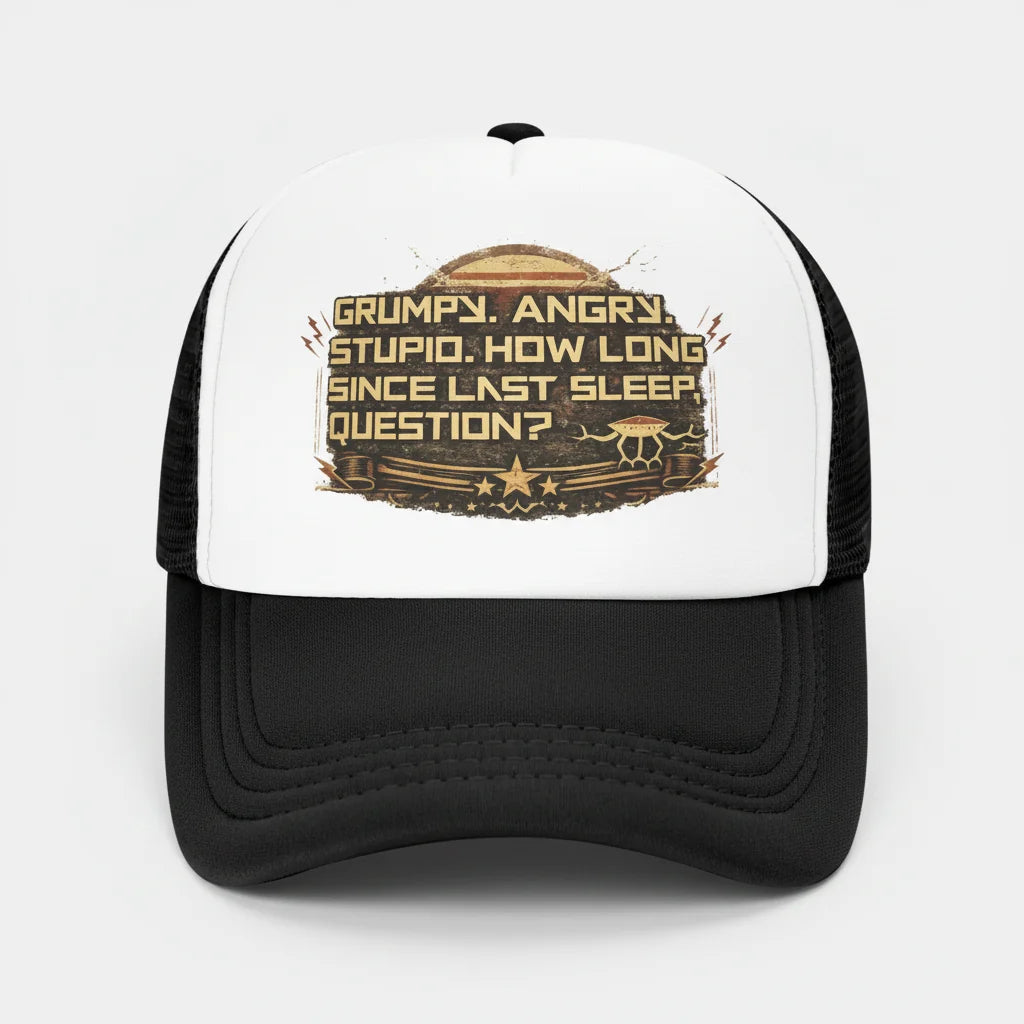 Baseball Cap Trucker Hat Mesh Adjustable Snapback Project Rocky