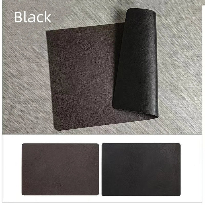 DuoMat | Double-Sided Faux Leather Placemats | Heat Resistant &amp; Waterproof