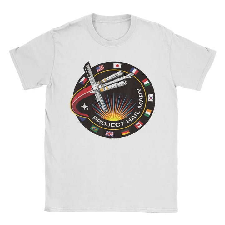 T Shirt Graphic Funny Space Design Project Rocky Casual Tee