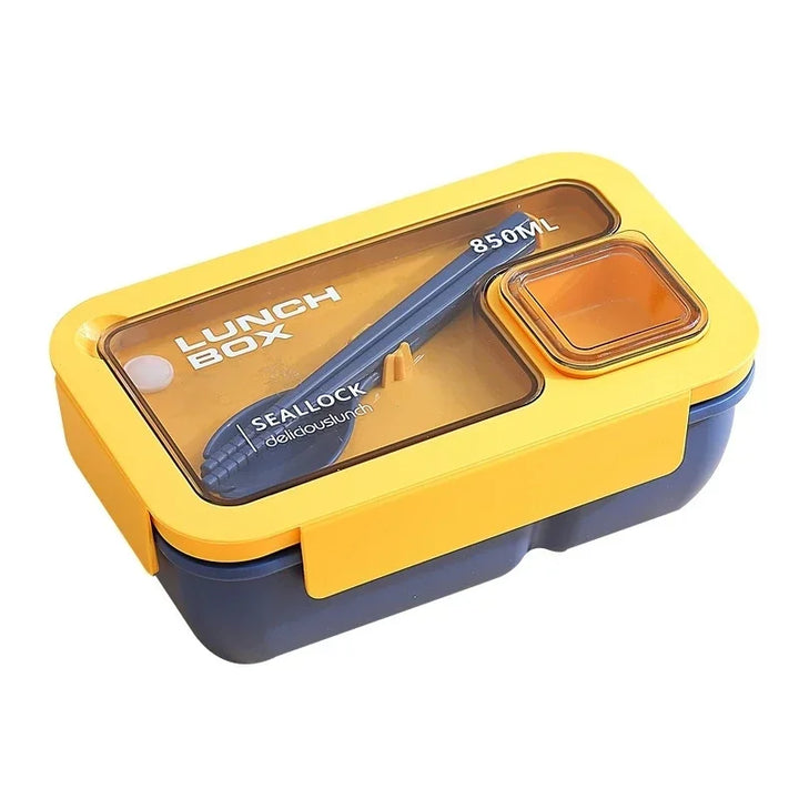 BentoGo Lunch Box | Portable Leak-Proof Bento with Cutlery – Microwave &amp; Dishwasher Safe