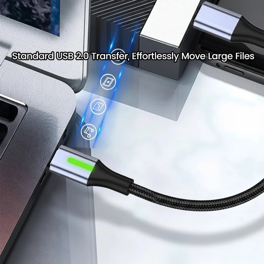 External Hard Drive Portable SSD Fast Charging USB C Cable 6A