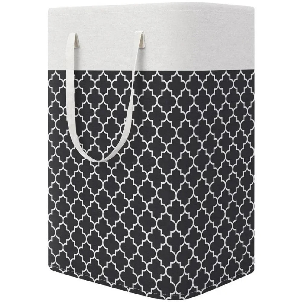 Lauva | 75L Waterproof Laundry Basket | Foldable Fabric Clothes Hamper with Handles