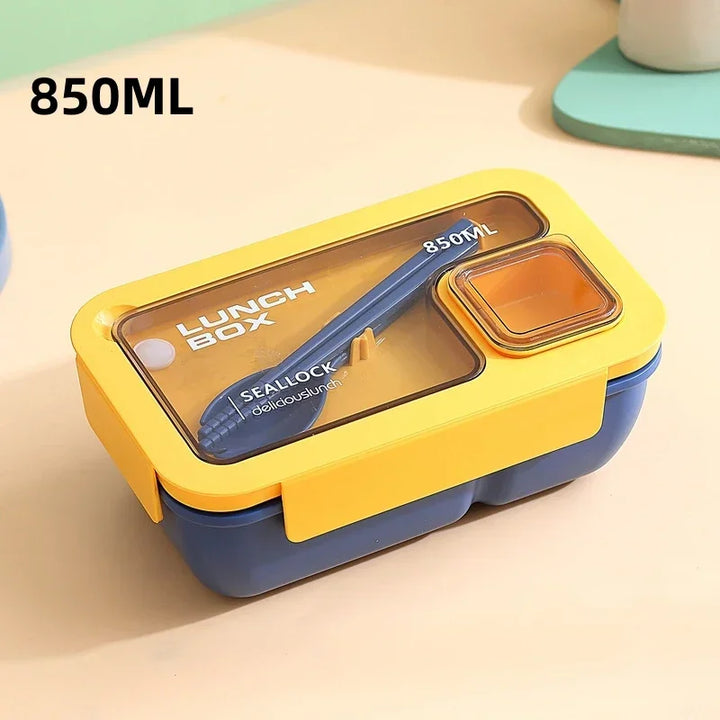 BentoGo Lunch Box | Portable Leak-Proof Bento with Cutlery – Microwave &amp; Dishwasher Safe