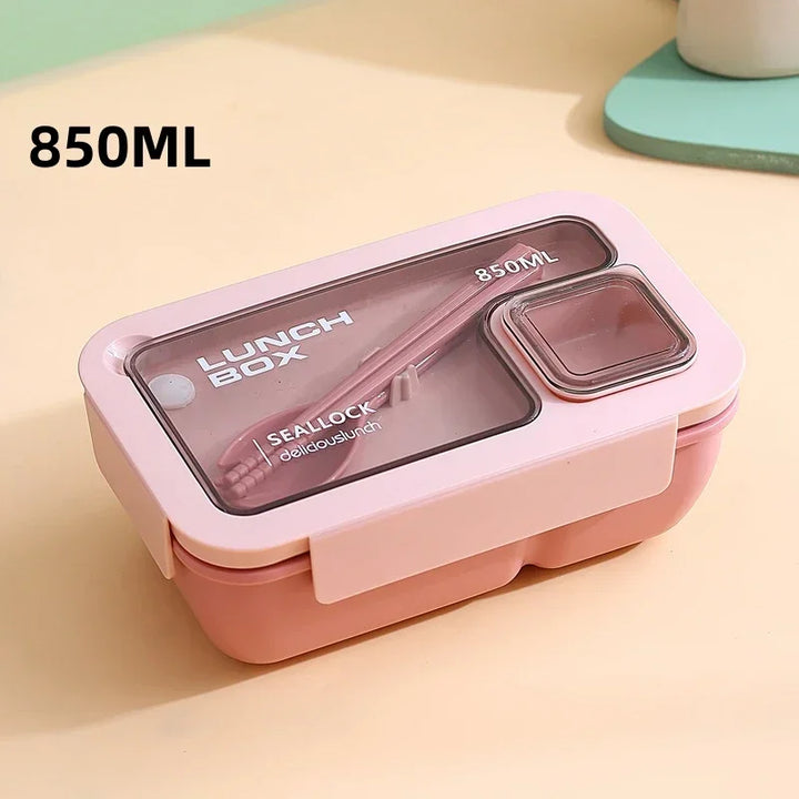 BentoGo Lunch Box | Portable Leak-Proof Bento with Cutlery – Microwave &amp; Dishwasher Safe