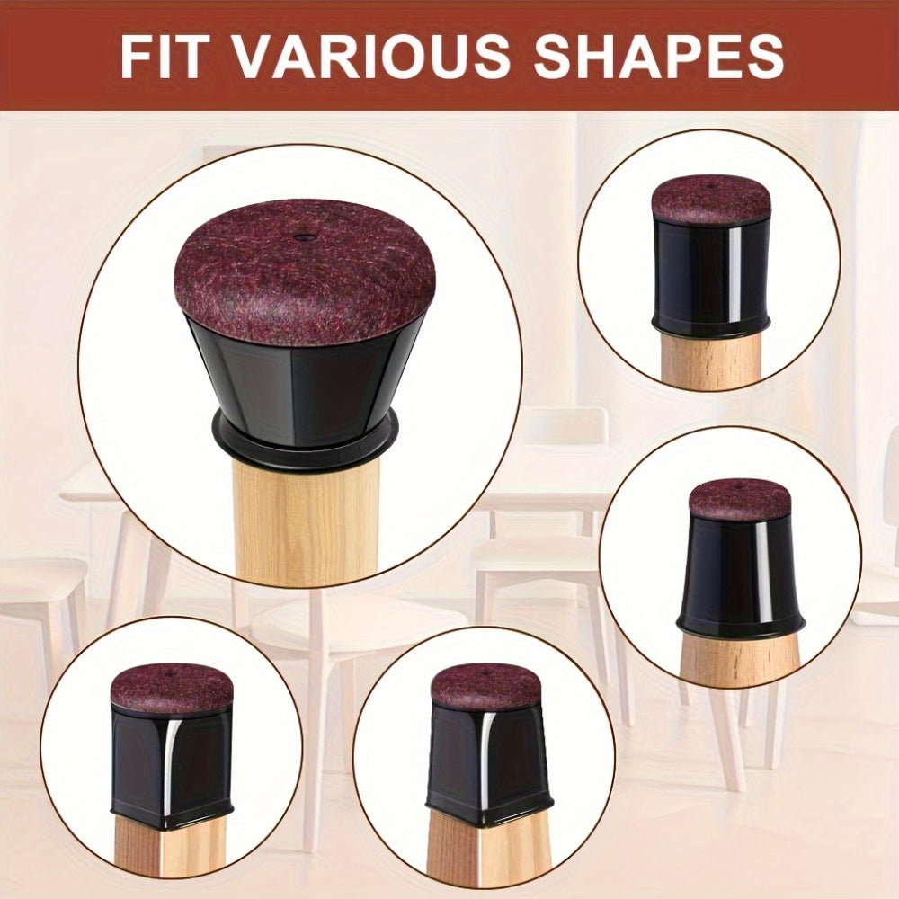 Chair Leg Floor Protectors Silicone Anti Scratch Furniture Caps