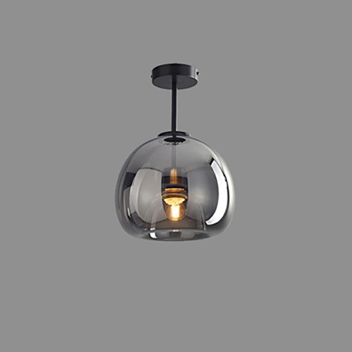 Nordic Glass Ball Ceiling Light | Semi-Flush Mount