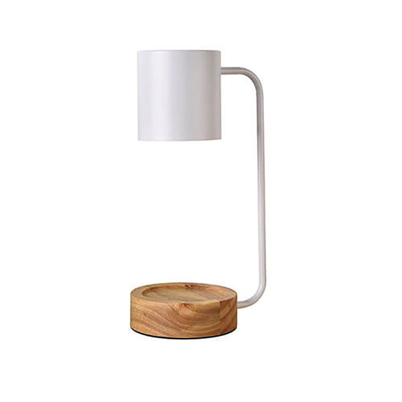 Japanese Minimalist Table Lamp | Wood &amp; Metal Design