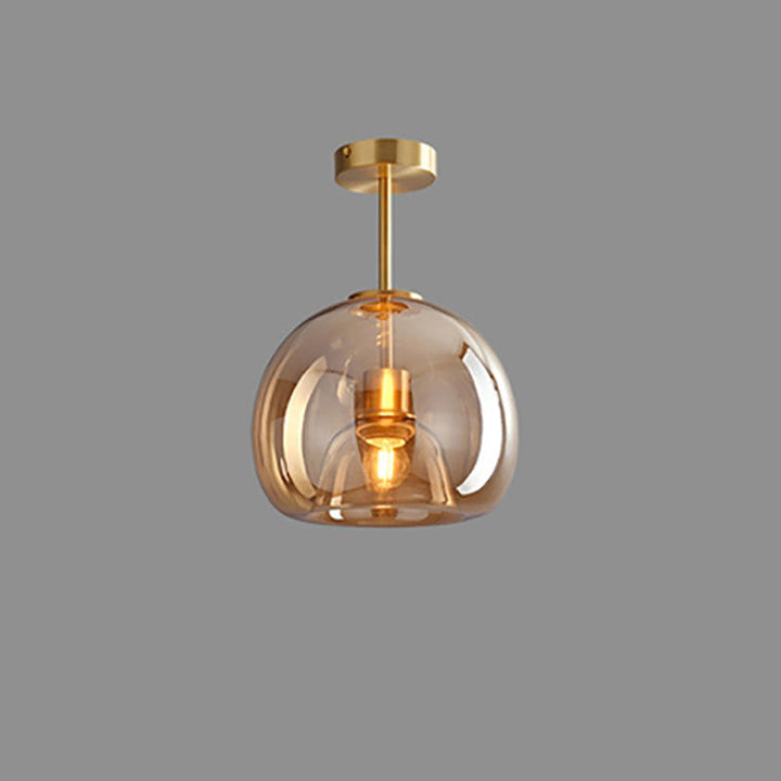 Nordic Glass Ball Ceiling Light | Semi-Flush Mount