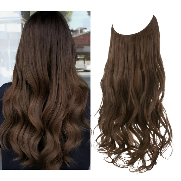 Hair Extensions Natural Wavy Human Hair Clip-In Long Volume Set