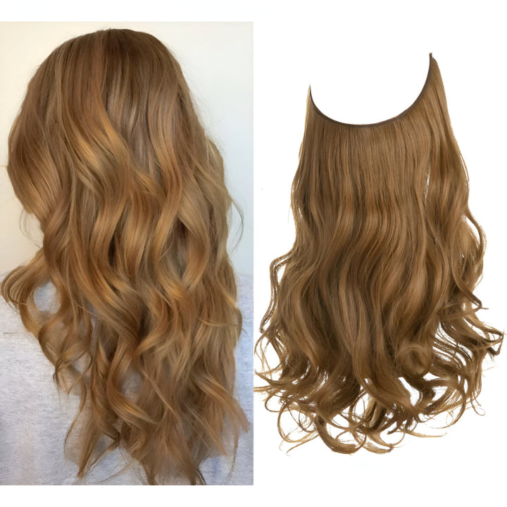 Hair Extensions Natural Wavy Human Hair Clip-In Long Volume Set
