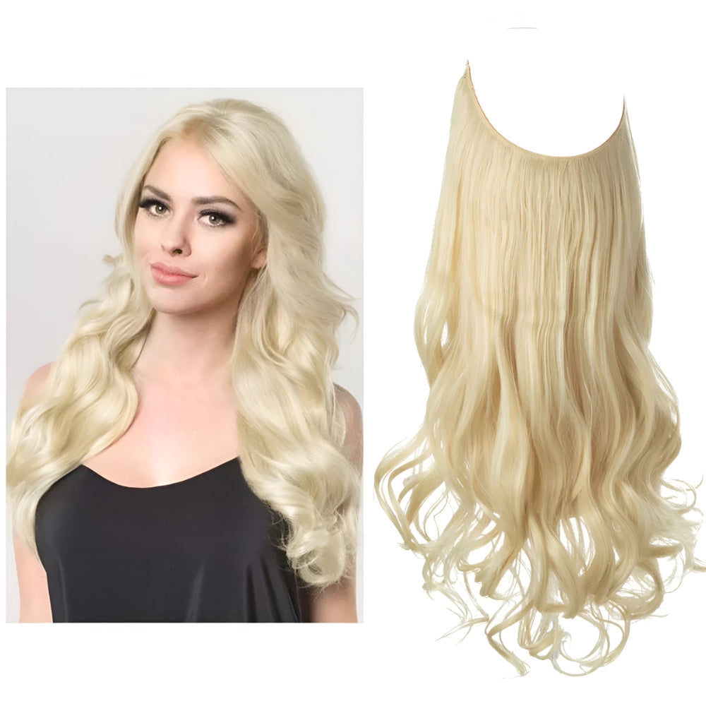 Hair Extensions Natural Wavy Human Hair Clip-In Long Volume Set