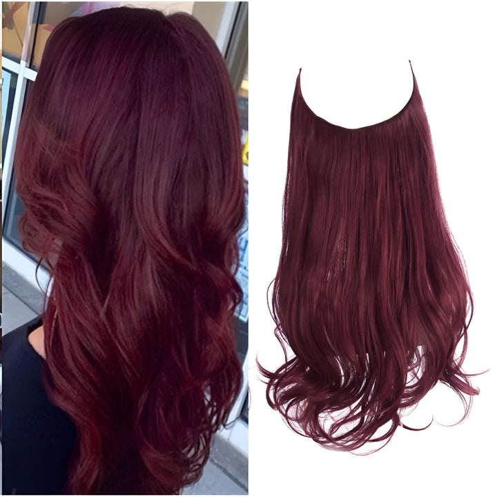 Hair Extensions Natural Wavy Human Hair Clip-In Long Volume Set