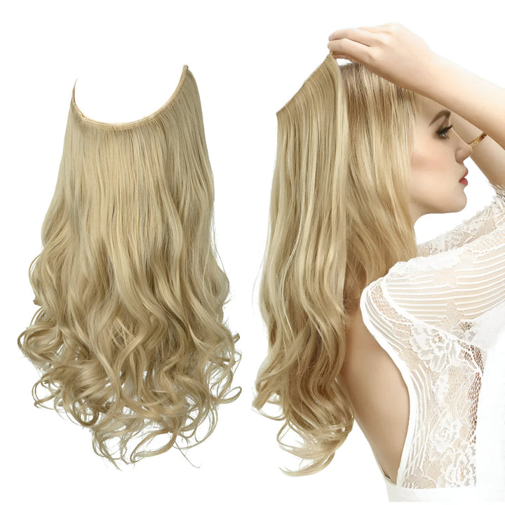 Hair Extensions Natural Wavy Human Hair Clip-In Long Volume Set