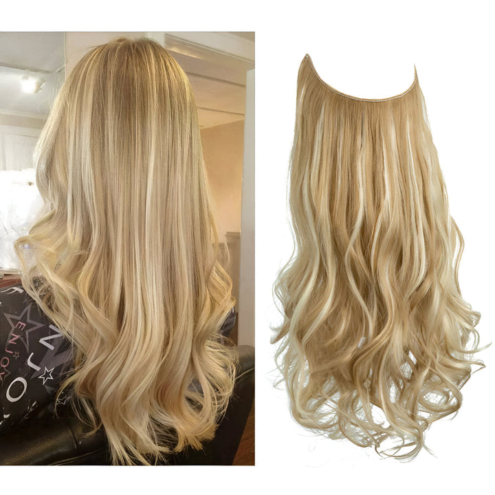 Hair Extensions Natural Wavy Human Hair Clip-In Long Volume Set