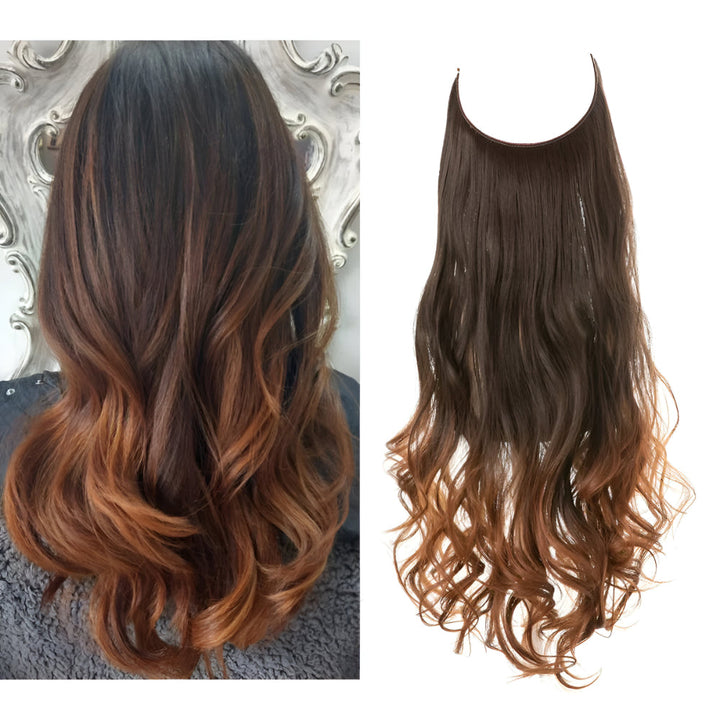 Hair Extensions Natural Wavy Human Hair Clip-In Long Volume Set