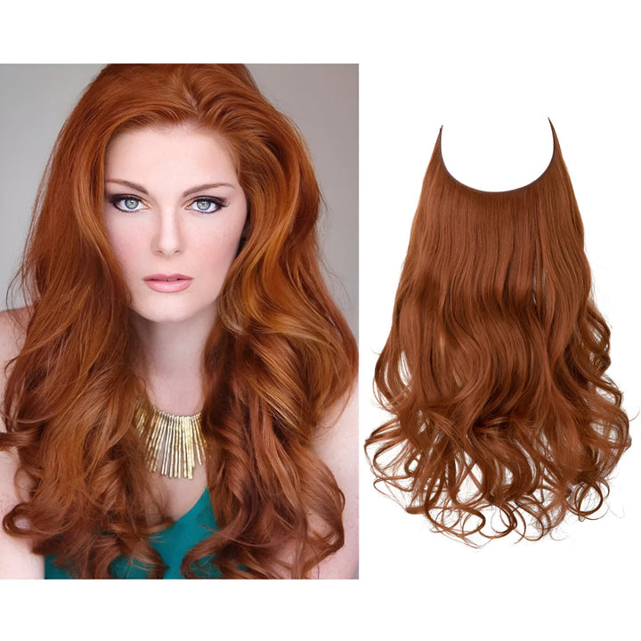 Hair Extensions Natural Wavy Human Hair Clip-In Long Volume Set