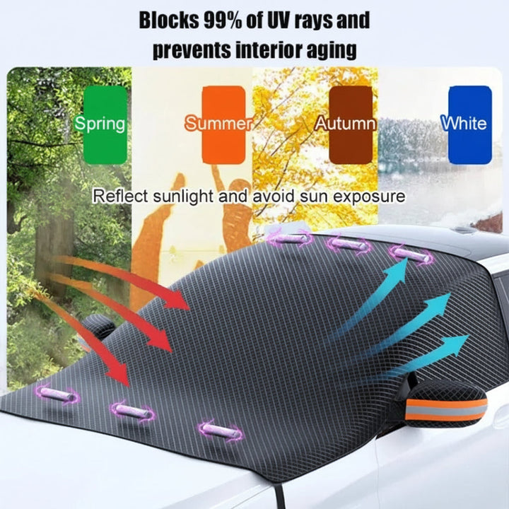 Windshield Snow Cover Magnetic Oxford Fabric Ice Protection