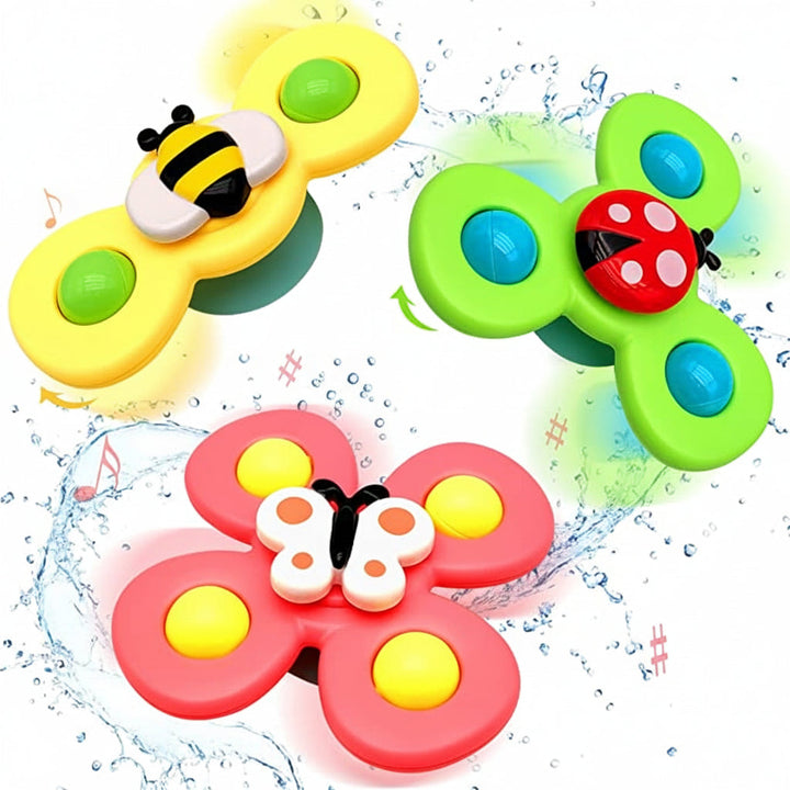 Baby Toy Suction Spinner Sensory Toy Bath High Chair