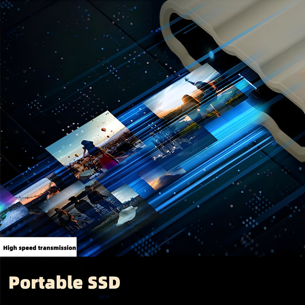 SSD External Drive Portable Storage Device Metal Enclosure