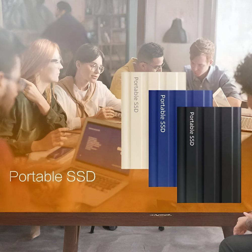 SSD External Drive Portable Storage Device Metal Enclosure