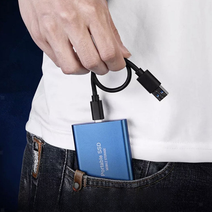 SSD Portable External Drive 512GB Fast Compact USB C Storage