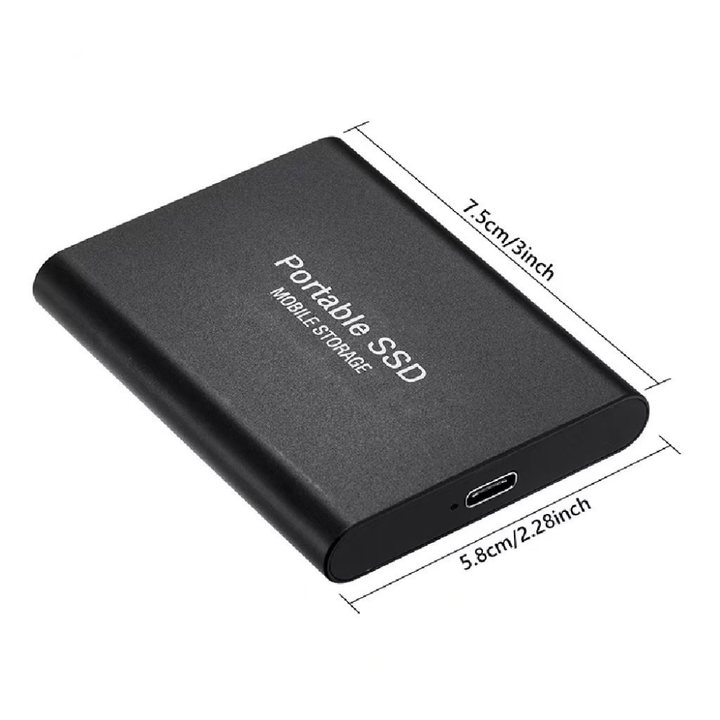 SSD Portable External Drive 512GB Fast Compact USB C Storage