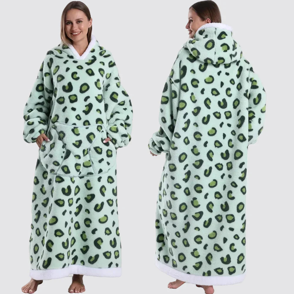 Blanket Hoodie Oversized Wearable Hooded Blanket Adult