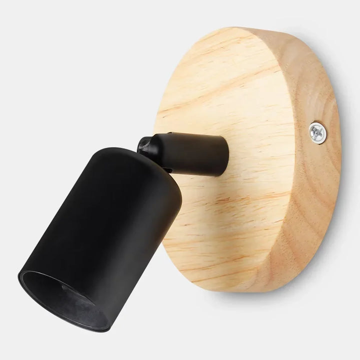Vintage Retro Wall Lamp | Adjustable Wooden &amp; Metal Sconce