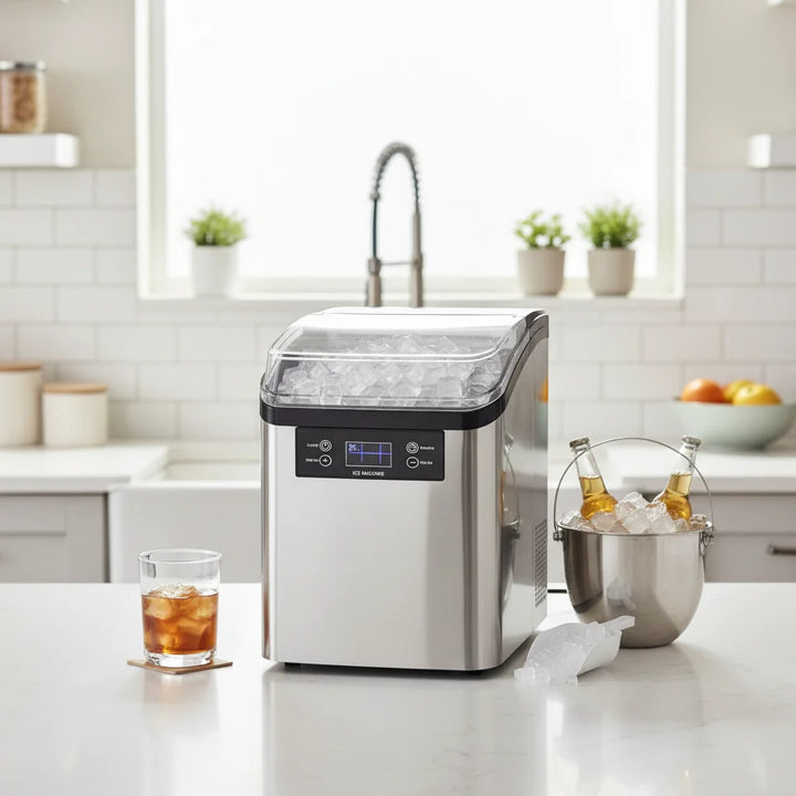 Ice Maker Machine Countertop Automatic Large Capacity Ice Cube Maker
