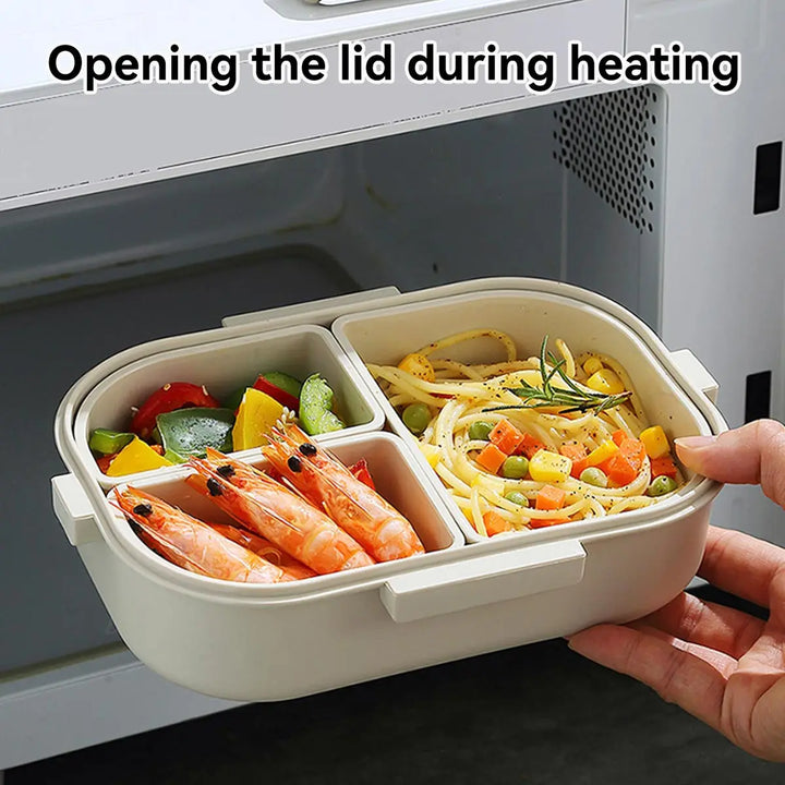 FreshMate | Portable Bento Lunch Box | Leak-Proof with 3 Compartments