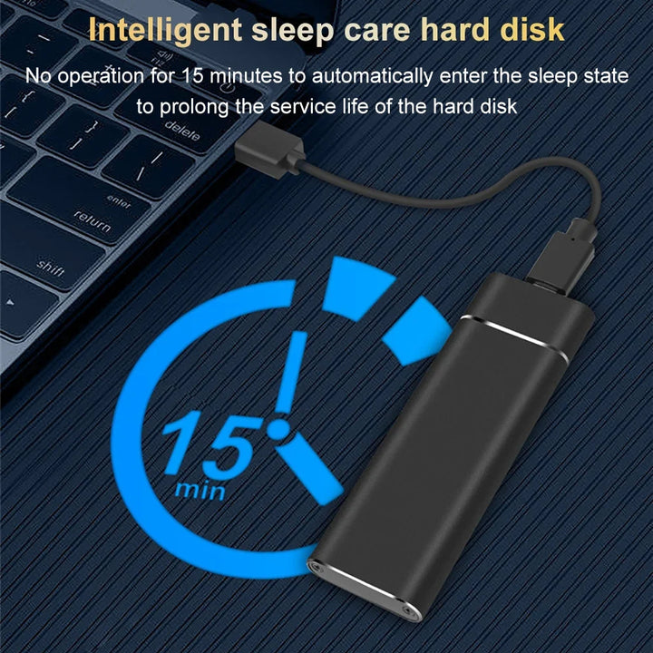 External Hard Drive Portable SSD M.2 USB 3.1 Enclosure Case