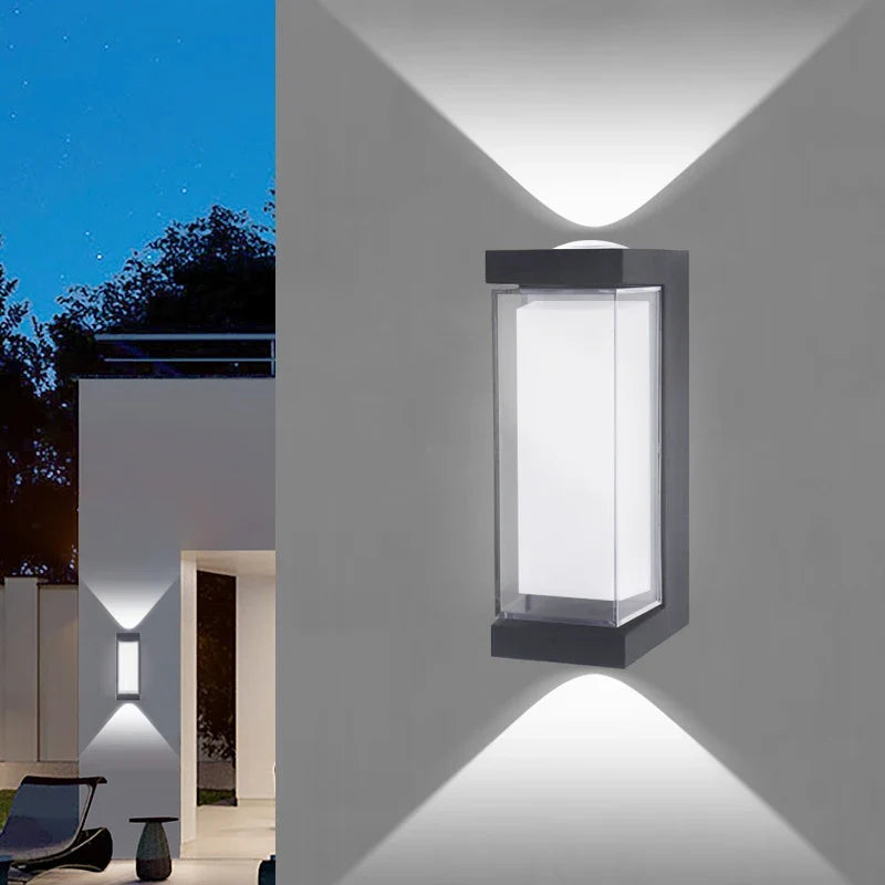 Modern LED Wall Light | Waterproof Up &amp; Down Outdoor Sconce