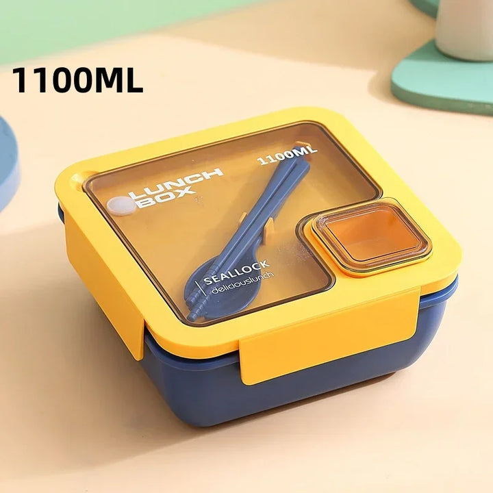 BentoGo Lunch Box | Portable Leak-Proof Bento with Cutlery – Microwave &amp; Dishwasher Safe