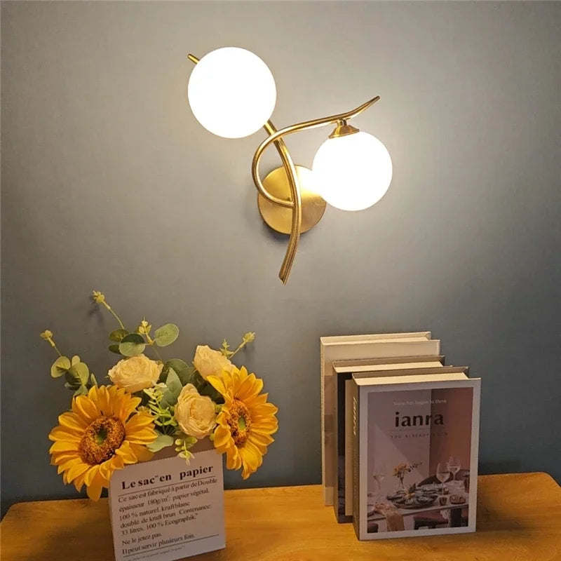 Lunara Wall Light | Nordic Dual Globe LED Design