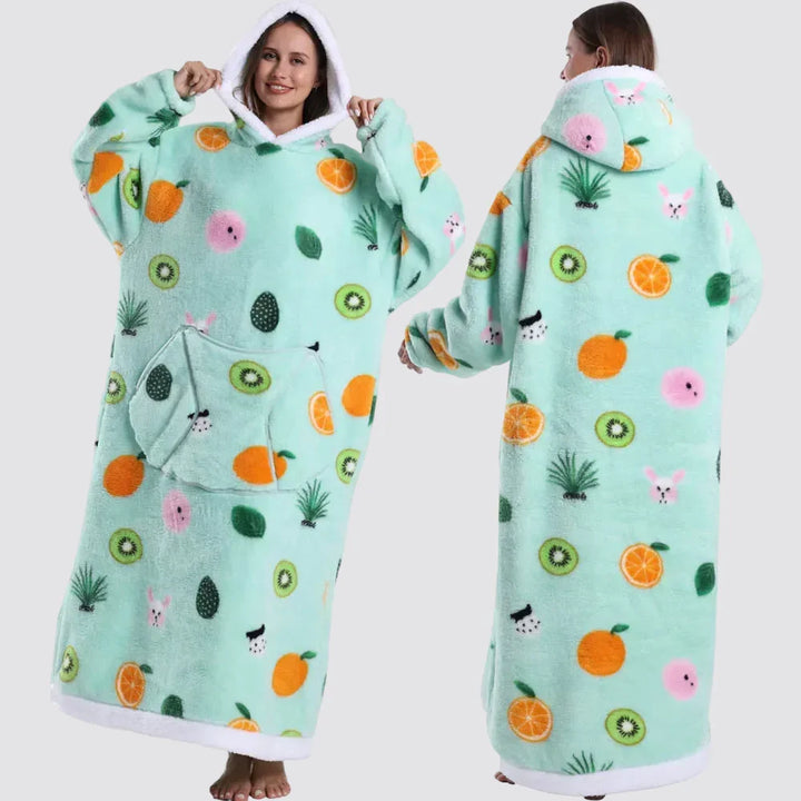 Blanket Hoodie Oversized Wearable Hooded Blanket Adult