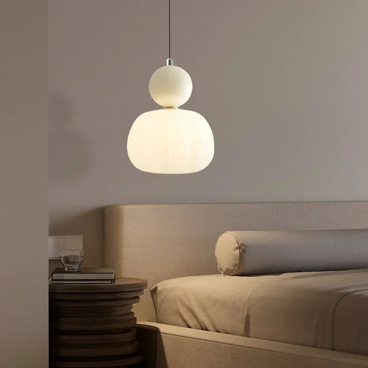Nordic Pumpkin Pendant Light | Modern LED Ceiling Lamp