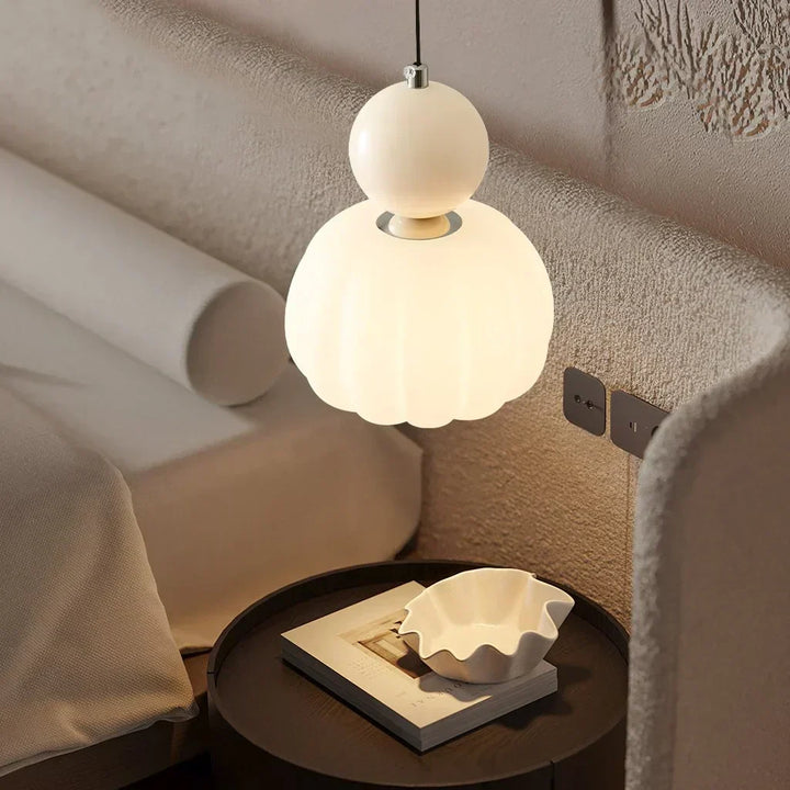 Nordic Pumpkin Pendant Light | Modern LED Ceiling Lamp