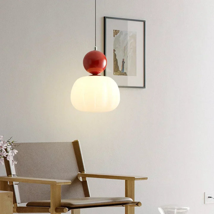 Nordic Pumpkin Pendant Light | Modern LED Ceiling Lamp