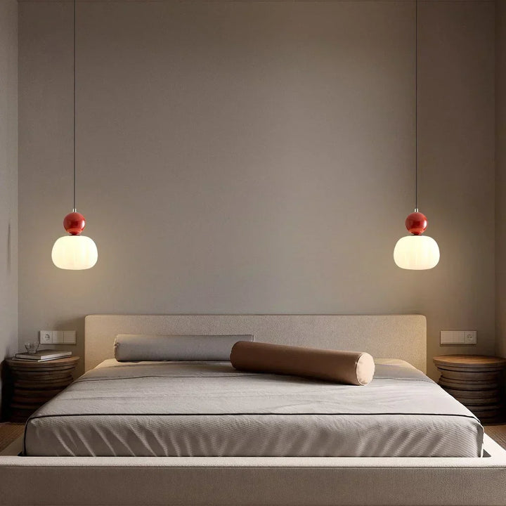 Nordic Pumpkin Pendant Light | Modern LED Ceiling Lamp
