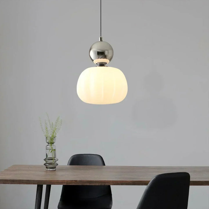 Nordic Pumpkin Pendant Light | Modern LED Ceiling Lamp